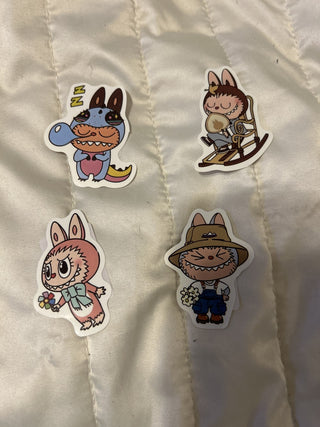 12F Assorted Labubu Sticker MTS|97898