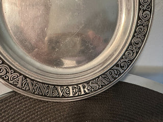 Wilton Anniversary Plate 25th MTS|88499