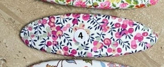 Liberty French Barrette - Oval-Wiltshire Bud B -Pink