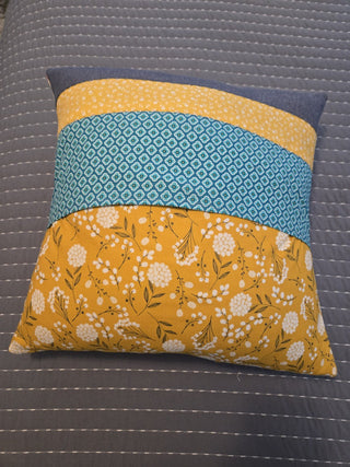 18x18 My Story Book Pillow (bicycles/flowers) RCD