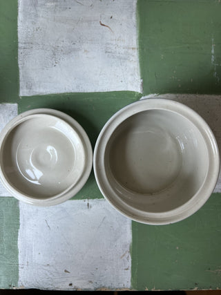 Vintage Stoneware with lid F&M|94166