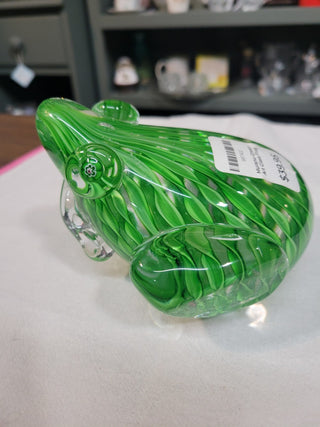 Murano Green Art Glass Frog RCD|82079