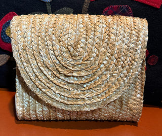 EWC Raffia Clutch