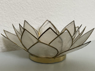 Capiz Lotus Candle Holder #49 MTS|62044