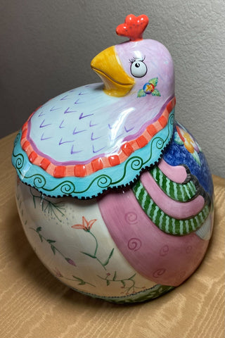 Gypsy Chick Cookie Jar Vintage Fritz & Floyd Ceramic RSV
