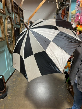 Large Black and White Umbrella - LL