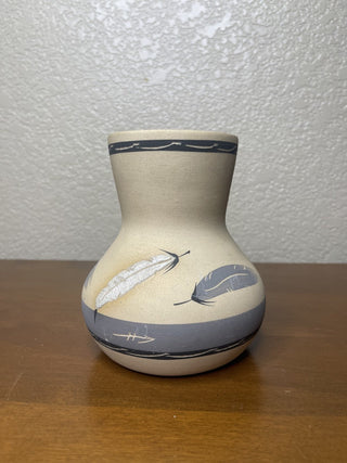 CR - Grey Feather Vase (MTS)