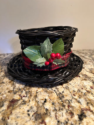 Snowman Hat Basket    MTS|125056