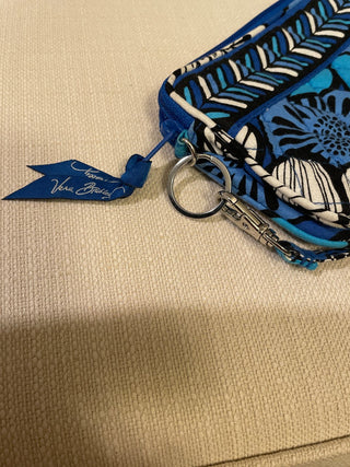 Vera Bradley blue Bayou wristlet bag RSV