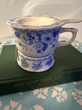 Vintage Tea cup, strainer, bag tray SET MTS