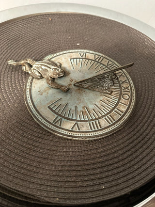 Sun Dial Cast Iron Frog MTS|88494