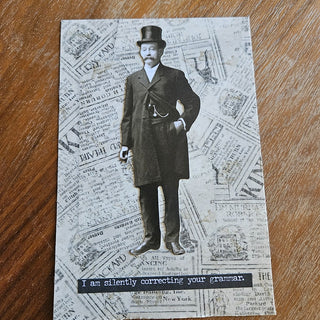 Snarky Victorian Gent Postcard/Art - Portrait (BRI) - MTS|120089