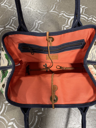 JCrew Tropical Canvas Tote Bag MTS|93102