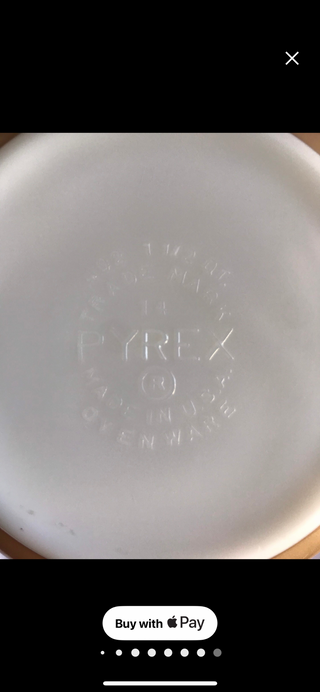 Vtg.Rare Pyrex Sandalwood Stripe Bowl