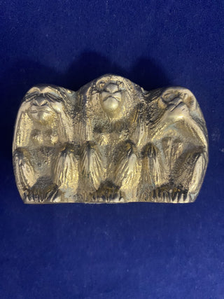 Solid Brass see no evil monkeys rcd|75362