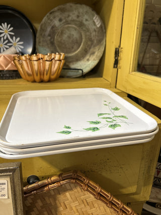 12F St Regis Serv-a-Dish Ivy Set/5 VTG Trays MTS|70883