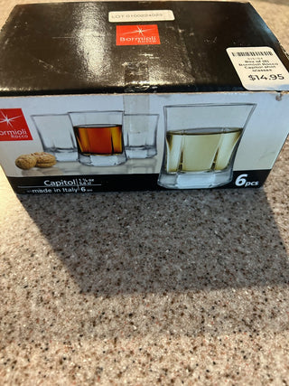Box of (6) Bormioli Rocco Capitol shot glasses
