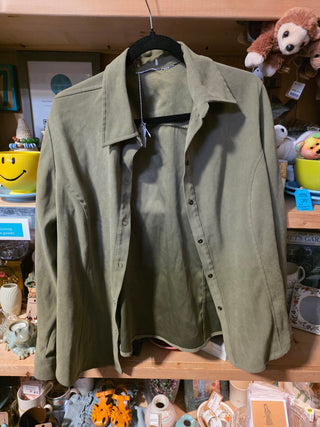 NEW - VTG Green Long Sleeved Blouse