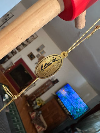 Ornament Blue Jewel Acorn Glass MTS|86665