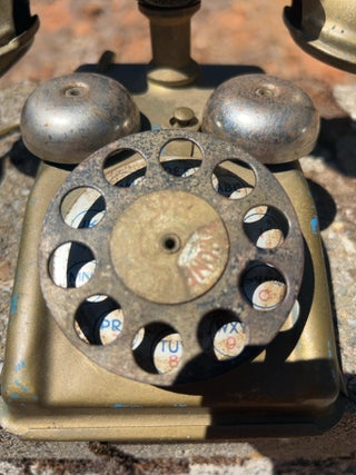 Vintage Tin Toy Speedphone Telephone