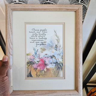 Some People . . . Framed Calligraphy/Watercolor Print (8x10)