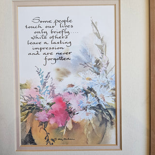 Some People . . . Framed Calligraphy/Watercolor Print (8x10)