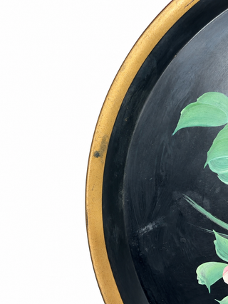Vintage Pilgram Art Metal Tray/Hand painted 1950s