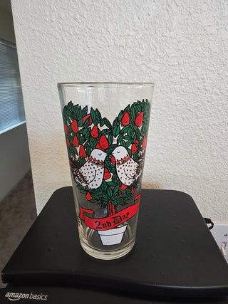 1976 Vintage 12 days of Christmas glass|123348