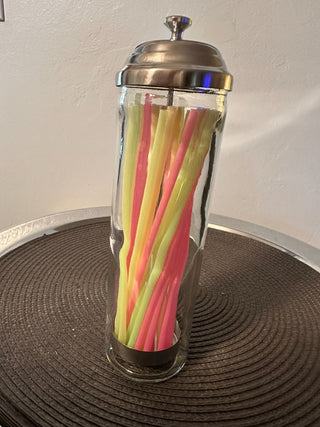 Straw Dispenser Glass MTS|131995
