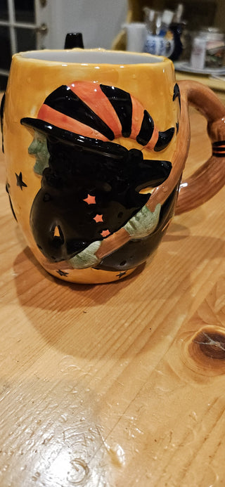 Witch mug, Vintage, Susan Winget, Certified International|111044
