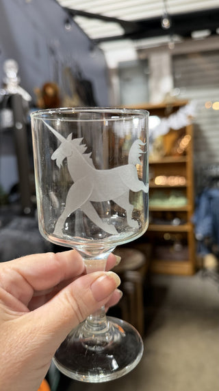 Set of 2 Unicorn Wine Glasses RCD TheCharmingWino|123327