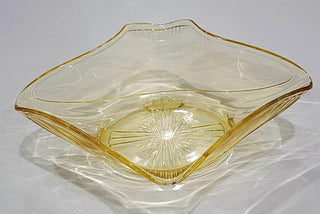 Topaz Depression Glass Console Bowl MTS