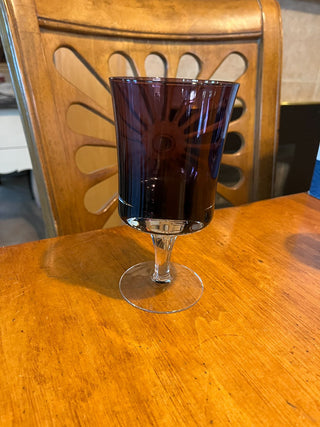 Elegant Deep Purple Red Wine Goblet RSV