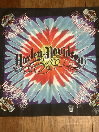 Vintage Harley Davidson, tie-dye handkerchief|104982