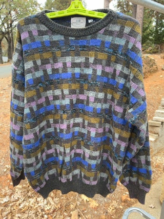 JP vintage men's knit sweater Pronto Uomo Firenze, made in Italy SIZE 52L