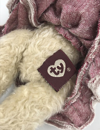 TY Vintage Bonnt Bear Stuffed Toy ,9"-RSV|116693