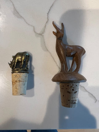 Brass Rhino Wine Stopper MTS|134938