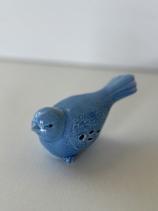 Vintage blue ceramic bird|72070