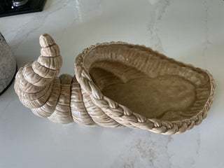 Vtg.Ceramic Cornucopia Horn-RSV