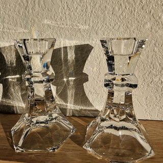 25% OFF - Crystal Faceted Candlesticks - Set of 2 (BRI) - MTS