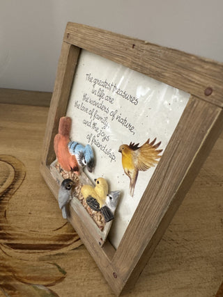 AJ - Framed 3D Bird Inspirational Art MTS|81131