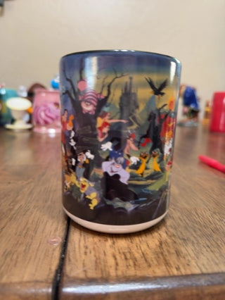 Vintage 1996 Walt Disney World Villains Ceramic Coffee Mug Cup 16 oz HTF RARE
