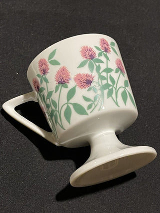 70's Vtg Footed Mug Red Clover, Each--SP MTS