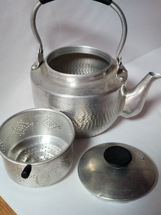 Vtg Aluminum Teapot w/Brew Basket   MTS|67182