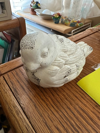 White & Gray Bird Hide-a-key 6" x 3" RCD