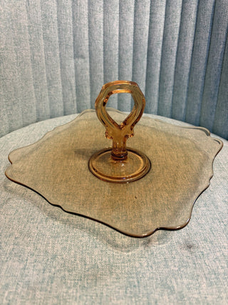 Amber Handled Serving Tray - MTS