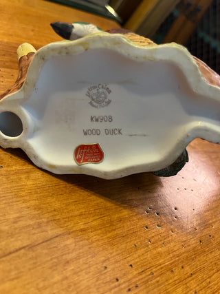 Vintage Hand Painted Lefton Wood Duck (Made in Japan) RSV|122348