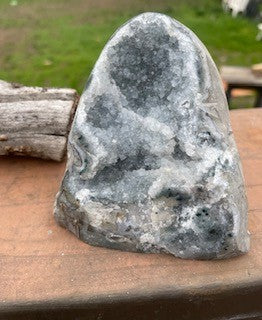 Natural Light Blue & Grey  Amethyst  Geode Stone RCD|56047
