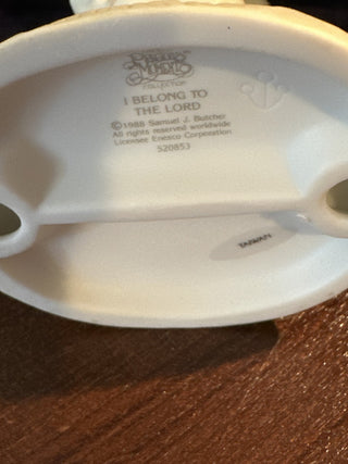 Precious Moments "I belong to the Lord". #SM. RCD|145838