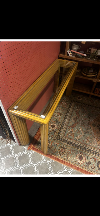 10H 1980s Pencil Reed Console Table MTS|138781
